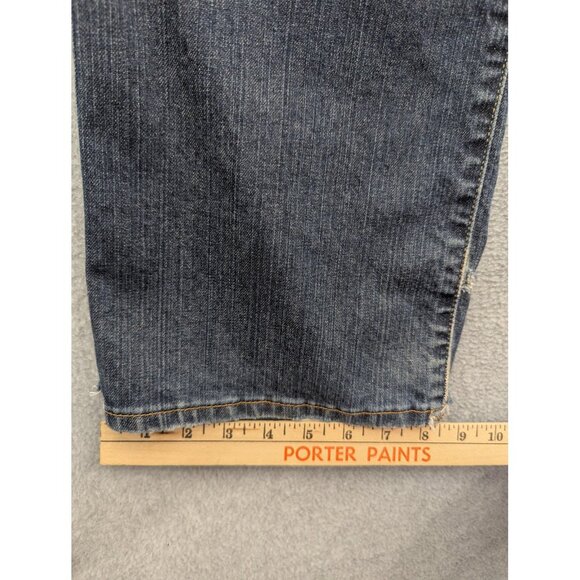 Lucky Brand Dungarees Jeans Mens 32x32 Blue Classic Fit Straight Leg Zip Fly - Picture 6 of 16